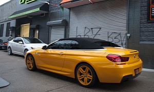BMW 6-Series Convertible F13 Spotted in Yellow