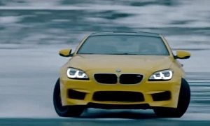 BMW M6 Demonstrates Frozen Drifting in Northern Canadian Rockies, a Pennzoil Ad