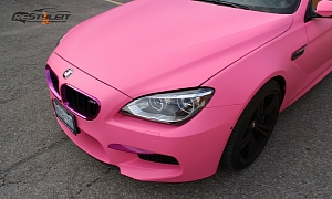BMW M6 Goes Feminine With Matte Pink Wrap