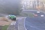 BMW M6 GT3 and Mercedes-AMG GT3 "Share" Nurburgring Crash on Foggy Morning