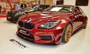 BMW M6 with a Quilted Interior Belongs to Prior Design at Essen 2014 <span>· Live Photos</span>