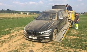 Mistakes Were Made: BMW M760Li Totaled in Belgian Offroad Crash