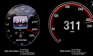 BMW M760Li vs. Mercedes-AMG S63 Speed Run Goes to 315 KM/H