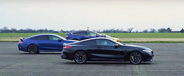 BMW M8 and Audi R8 beat Tesla Model X in a drag race