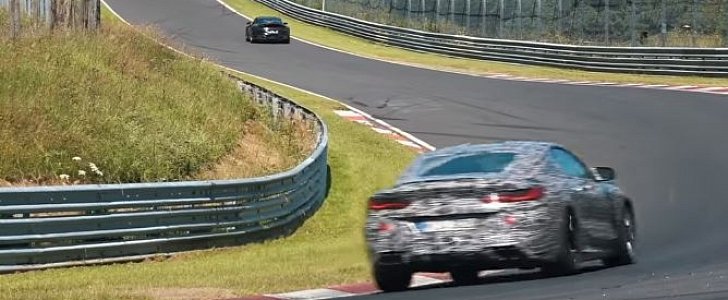 BMW M8 Chases 2019 Porsche 911 on Nurburgring