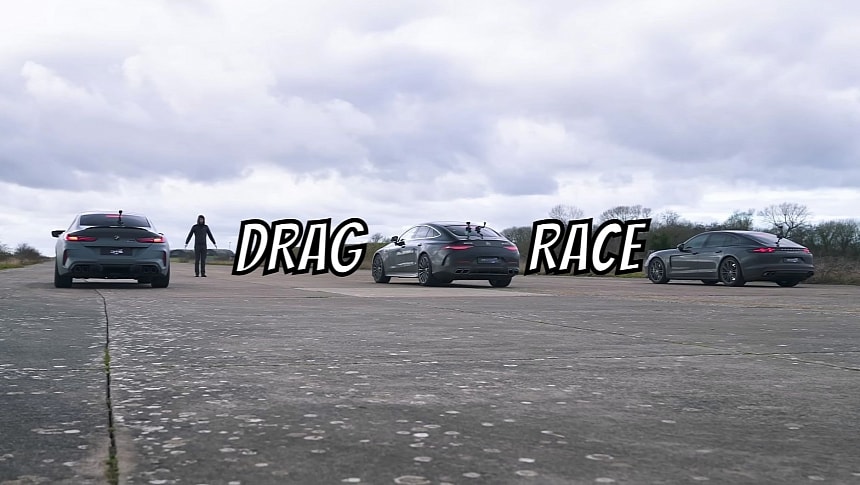Which is faster? BMW M8 Gran Coupe vs. Mercedes-AMG GT 4-Door vs. Porsche Panamera