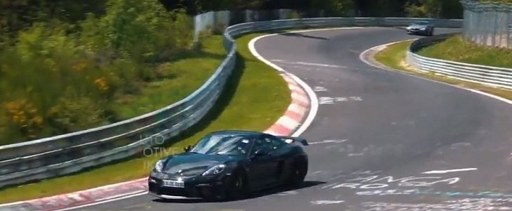 BMW M8 Competition Hunts Down Porsche 718 Cayman GT4 on Nurburgring