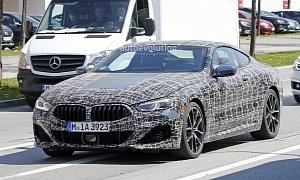 BMW M850i Shows New Blue-Grey Paint During Testing
