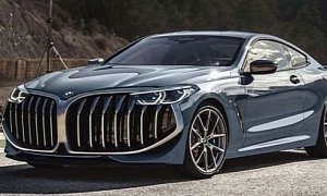 BMW M850i With Super-Sized Kidney Grille Is No Joke