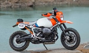 BMW Motorrad Concept Lac Rose Pays Tribute to the Paris-Dakar Rally Bike