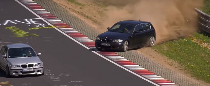 BMW Nurburgring Near Crash