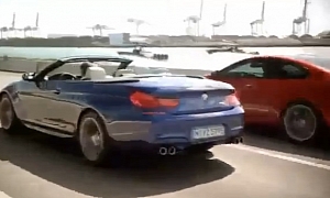 BMW Official: M6 Coupe and Convertible Race 2 Speedboats in Miami