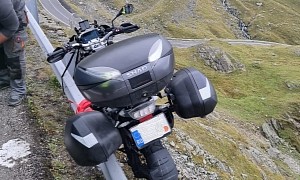 BMW R 1250 GS Gets Saved by the Guardrail, American Rider Lives to Tell the Story
