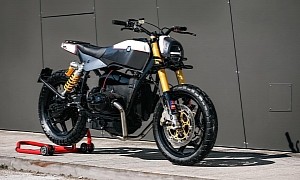 BMW R 80 RT Different Is an Aptly-Named Custom Street Tracker Draped in M Colors