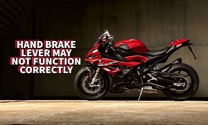 BMW Recalls S 1000 RR to Replace the Hand Brake Lever Fulcrum Pin