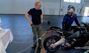 BMW S 1000 RR Dinner Table Stunt Busted