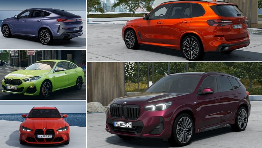 Various BMW Models in Individual Colors
