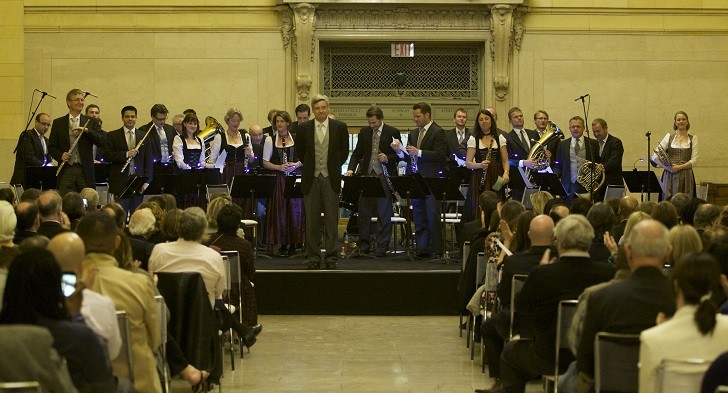 Munich Philharmonic Orchestra in New York's Grand Central