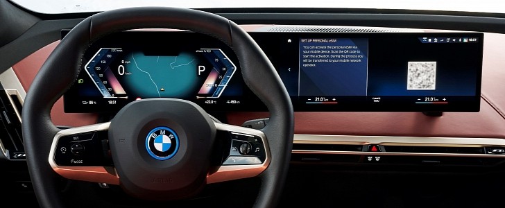 BMW iX dashboard