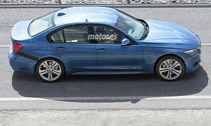 BMW Testing F30 3 Series Model with Bigger Brakes. Is It the 340i?