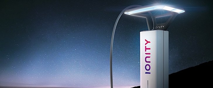 IONITY chargins stations to glow at night