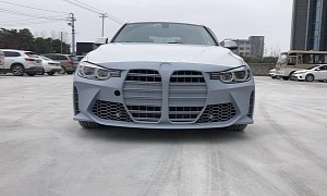 Tuner Previews G82 BMW M4 Bumper for F30 3 Series, Huge Kidney Grilles Included