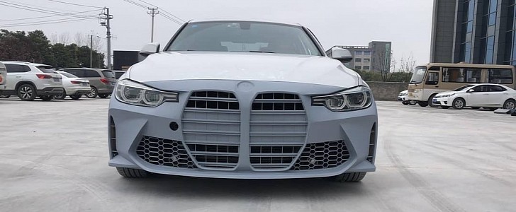 Tuner Previews G82 BMW M4 Bumper for F30 3 Series, Huge Kidney Grilles Included
