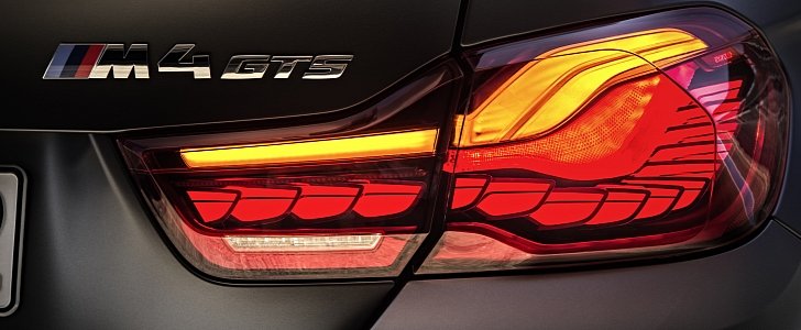 BMW M4 GTS taillight with OLED light