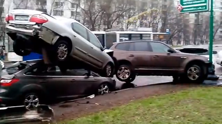 BMW X3 Crash in Russia