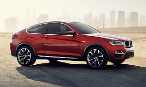 BMW X4 Looks Really Good as a Red Two-Door