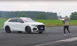BMW X5 M Competition Vs Audi RS Q8 Drag Race Has a Very Hairy Moment