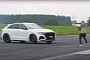 BMW X5 M Competition Vs Audi RS Q8 Drag Race Has a Very Hairy Moment