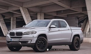 BMW X5 Pickup Truck Rendered as a Sporty Rival for the Mercedes-Benz X-Class