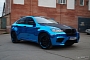 BMW X6 M in Blue Chrome