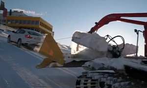 BMW X6 Tows a Snowcat in Commercial