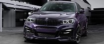 BMW X6 With Lumma Body Kit Tries Porsche Amethyst  PurplePaint