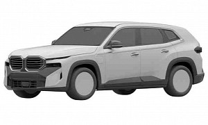 BMW XM PHEV's Production Design Leaked by Patent Filing, It Was Tamed Just a Bit