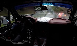 BMW Z3 Coupe Chasing E46 M3 into the Storm Is a Wet Nurburgring Driving Lesson