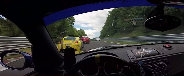 BMW Z4 M Coupe Chases Track-Prepped Nissan 350Z