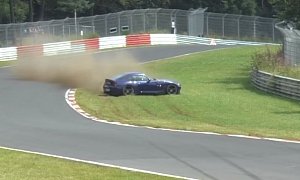 BMW Z4 M Coupe Driver Demonstrates Nurburgring Crash Recovery in Reverse Gear