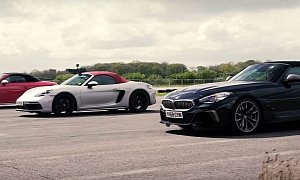 BMW Z4 M40i Drag Race Against Audi TTS, Boxster GTS Ends In Bitter Sadness