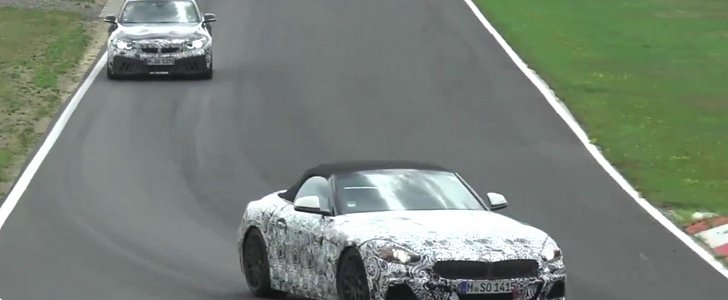 A camouflaged test mule of what we know is the all-new generation of the BMW Z4 was just filmed by our spies at the Nurburgring. It shows test engineers getting a little frisky with the rear end but p