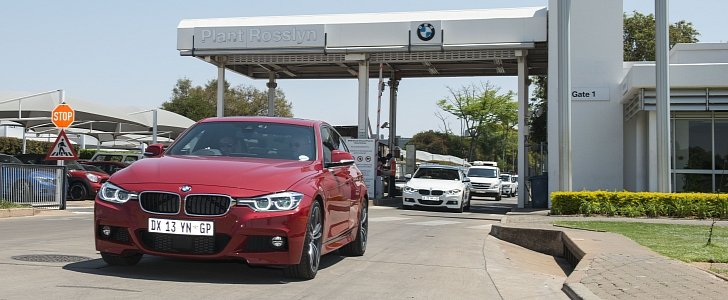 bmw f30 3 series facelift leaving Rosslyn Plant
