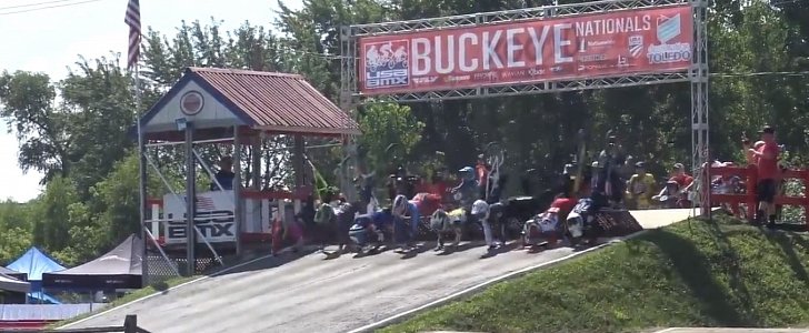BMX gate fail during Ohio race