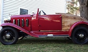 Boattail 1932 Chevrolet Confederate Is a Weird Metal and Wood Ride
