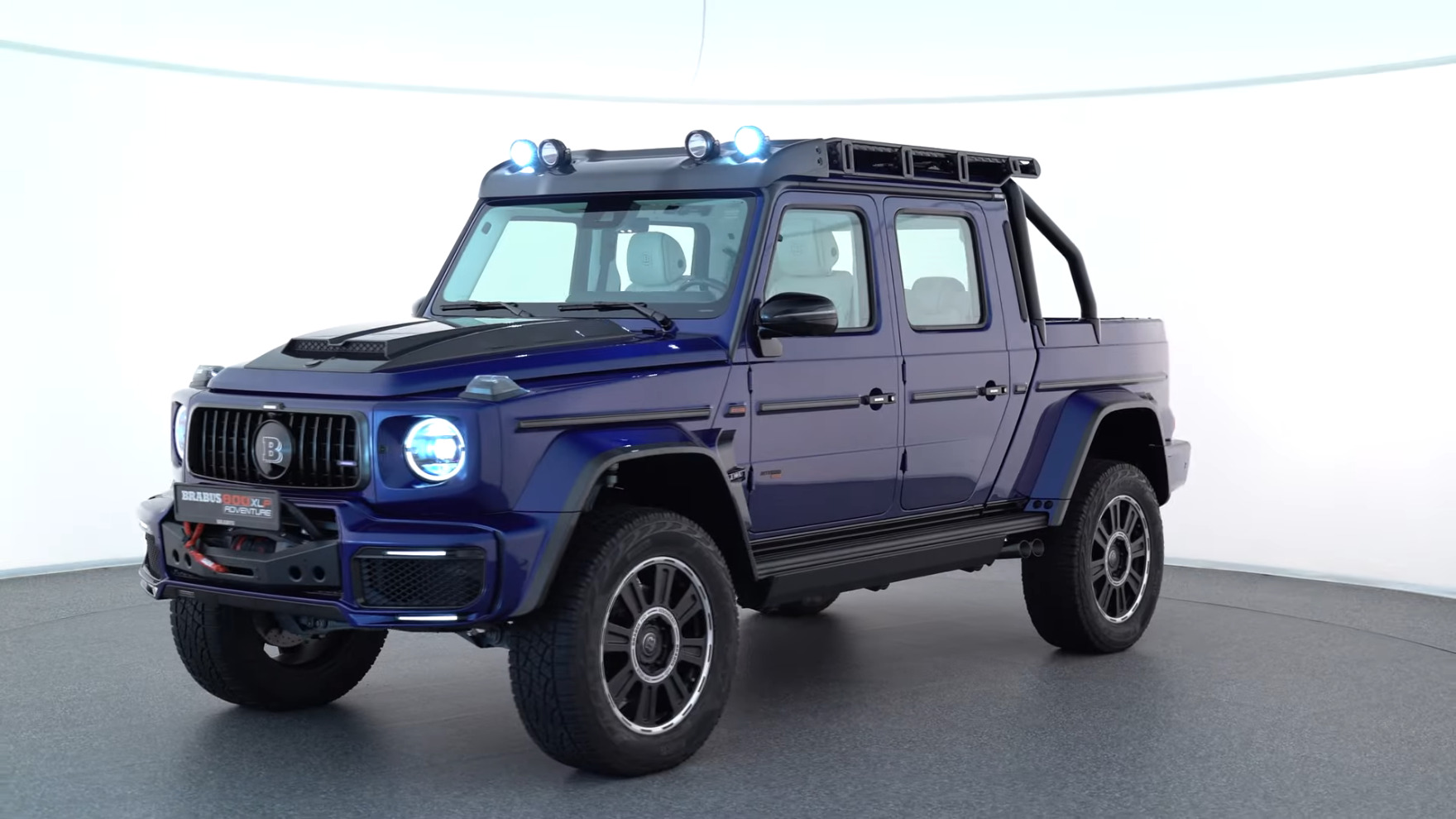 Bold And Blue Mercedes Amg G 63 Truck The Brabus 800 Adventure Xlp Autoevolution