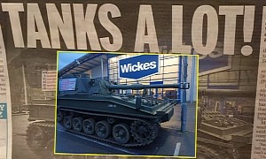 Bold! Angry Customer Brings "Tank" to Home Improvement Store, Makes a Stand
