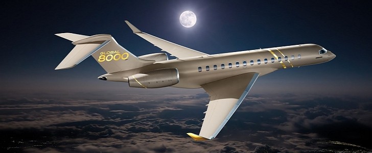 Bombardier revealed the Global 8000, the world's fastest, longest-range business jet