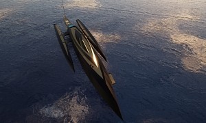 Bond Girl Is a Stealth Trimaran Concept That Lives Up to the Name, Oozes Sophistication