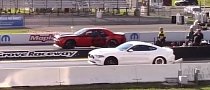 Boosted 2018 Ford Mustang GT Drag Races Dodge Demon, The Gap Is Serious